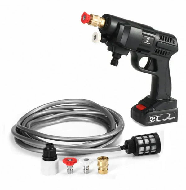 Kit Aparat de spalat electric cu presiune cu rezervor pentru detergent, 2 acumulatori 48 V