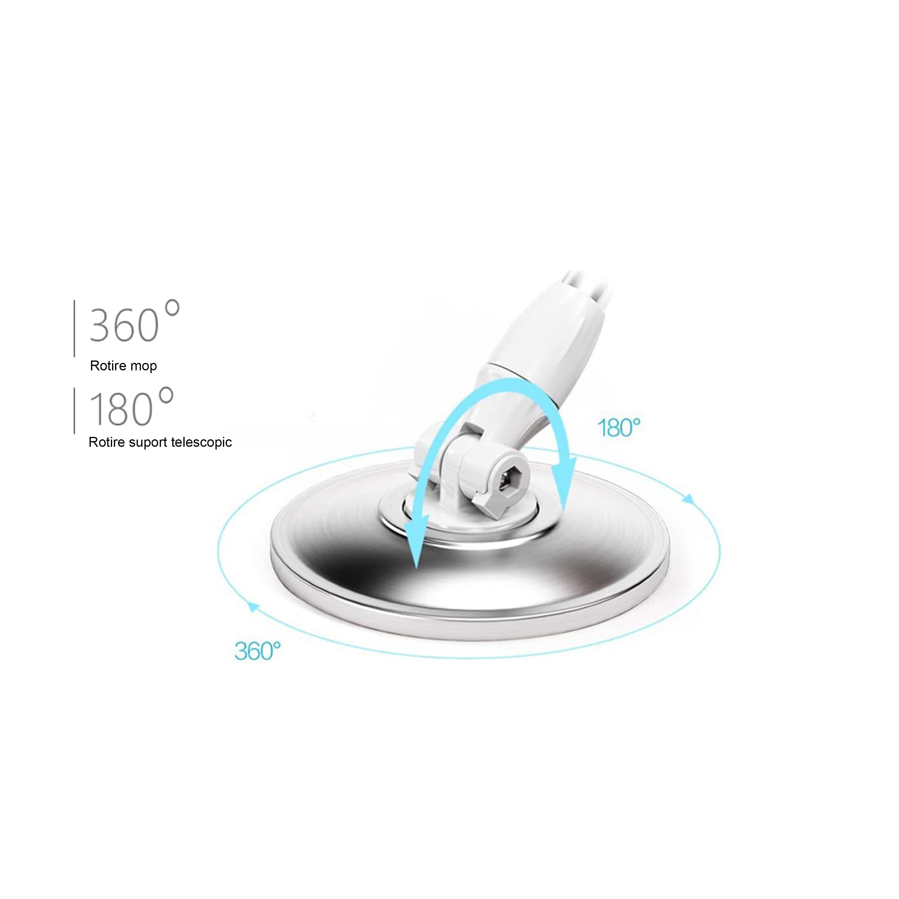 Set Mop Magic Rotativ 360° cu Talpă și Cuvă din Inox, 4 Rezerve Diferite + Perie Rosturi, Covoare Incluse + CADOU SURPRIZA