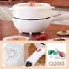 Tigaie electrica 26cm, inteligenta, multifunctionala 3L + Dispenser detergent vase cu suport pentru burete CADOU