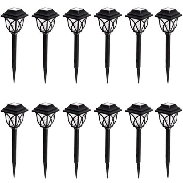 Set 6 x lampa solara felinar LED 43 cm