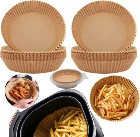 Friteuza fara Ulei cu aer cald, Functie de Coacere, 6L, LCD + CADOU 100 Buc. hartii de copt